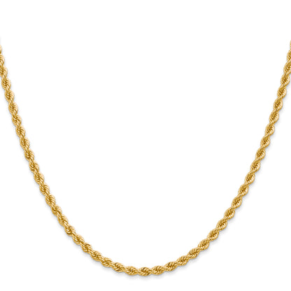 10K Yellow Gold 2.75mm Regular Rope Chain