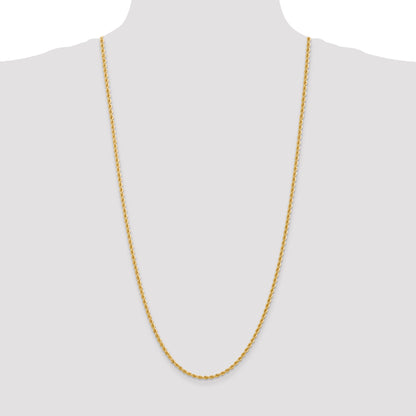 10K Yellow Gold 2.75mm Regular Rope Chain