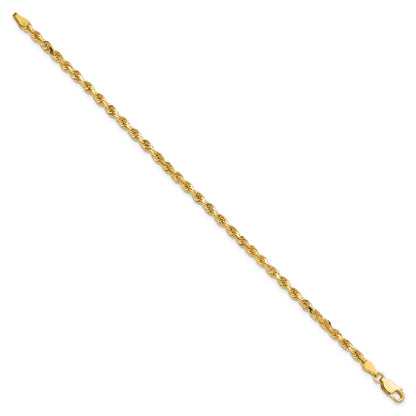 10K Yellow Gold 3.25mm Diamond-Cut Rope Chain