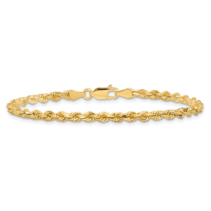 10K Yellow Gold 3.25mm Diamond-Cut Rope Chain
