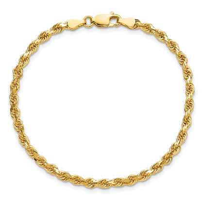 10K Yellow Gold 3.25mm Diamond-Cut Rope Chain