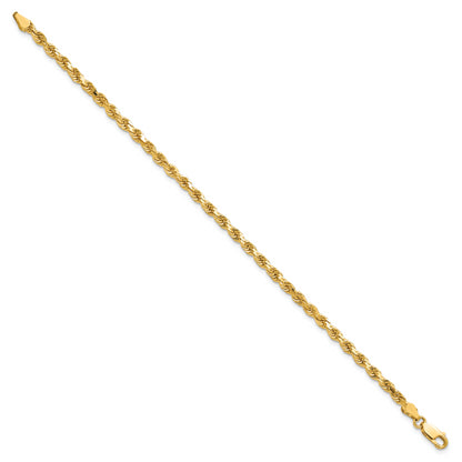 10k Yellow Gold 3.5mm Diamond-cut Rope Chain