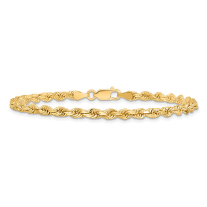 10K Yellow Gold 3.75mm Diamond-Cut Rope Chain