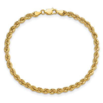 10K Yellow Gold 4mm Regular Rope Chain
