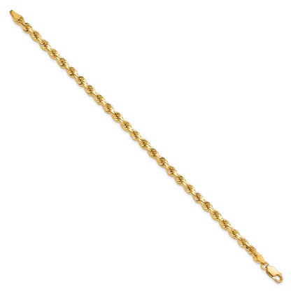 10K Yellow Gold 4.25mm Diamond-Cut Rope Chain