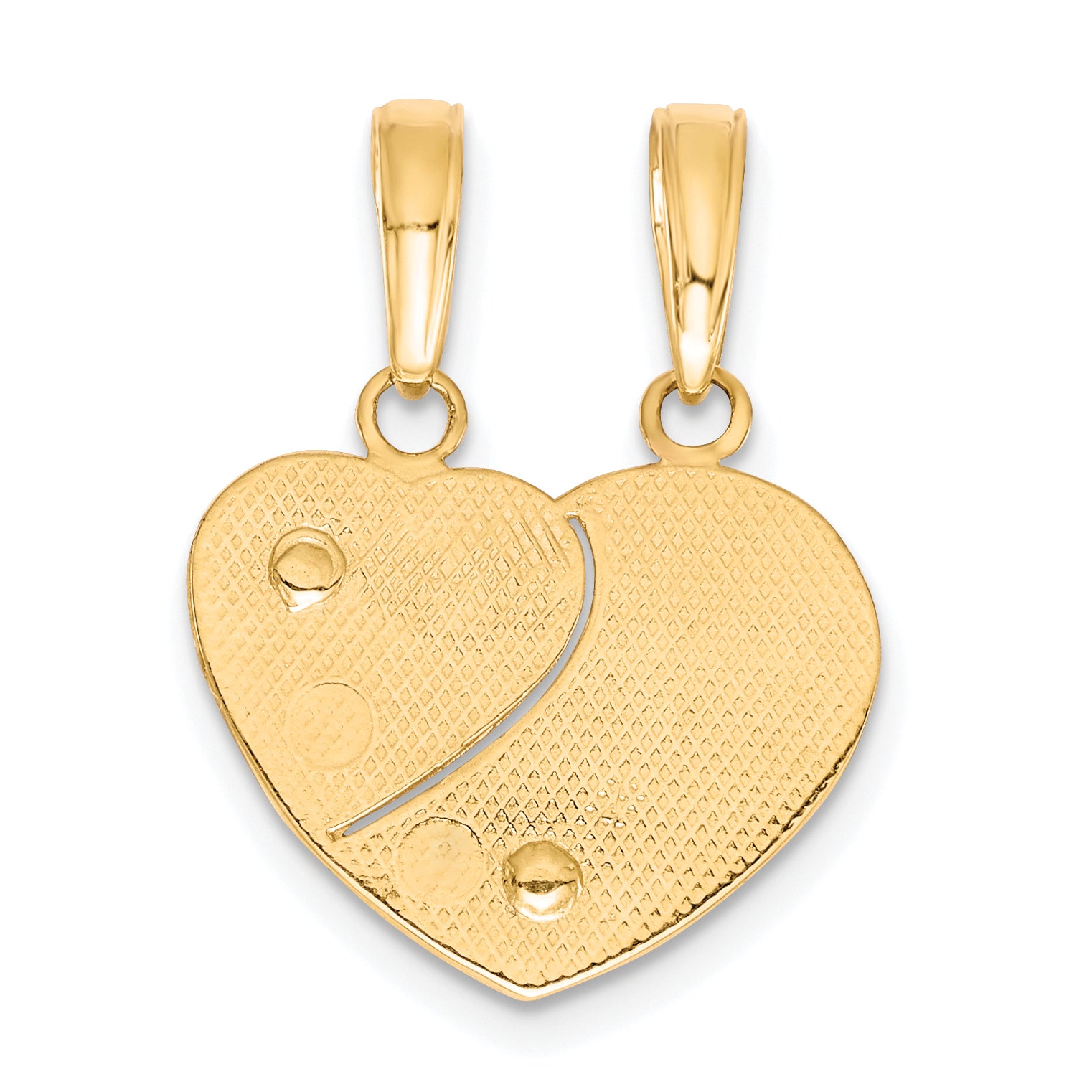 10K Two-Tone 10K Mommy And Me Break-A-Part Charm