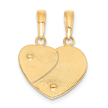 10K Two-Tone 10K Mommy And Me Break-A-Part Charm