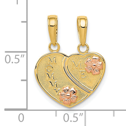 10K Two-Tone 10K Mommy And Me Break-A-Part Charm