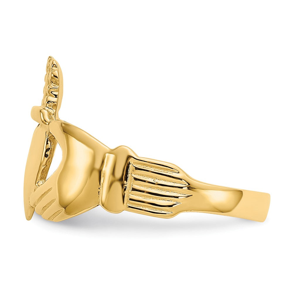 10K Yellow Gold Ladies Claddagh Ring