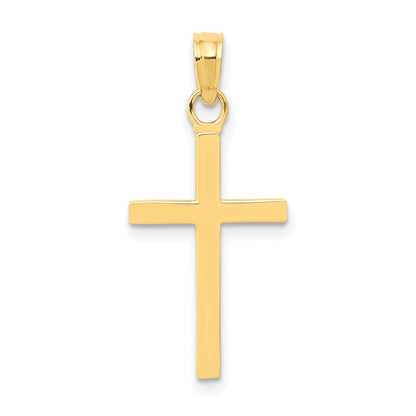 10K Yellow Gold 3-D Cross Pendant