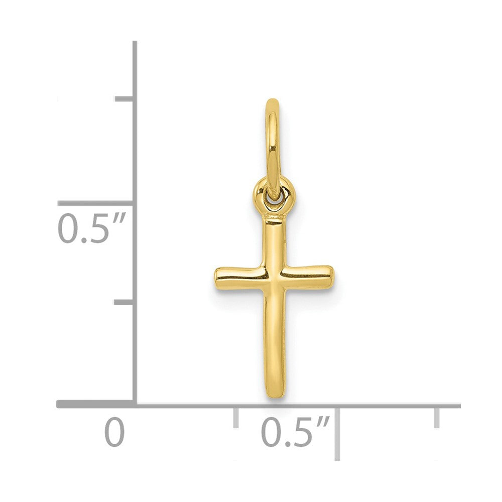 10K Yellow Gold Small Cross Charm