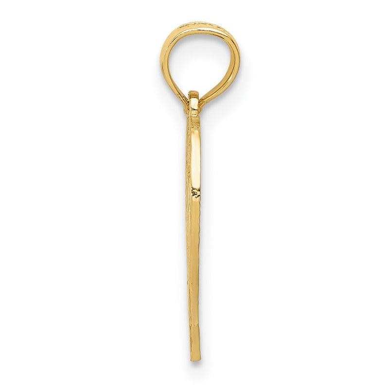 10K Yellow Gold 60 Heart Pendant