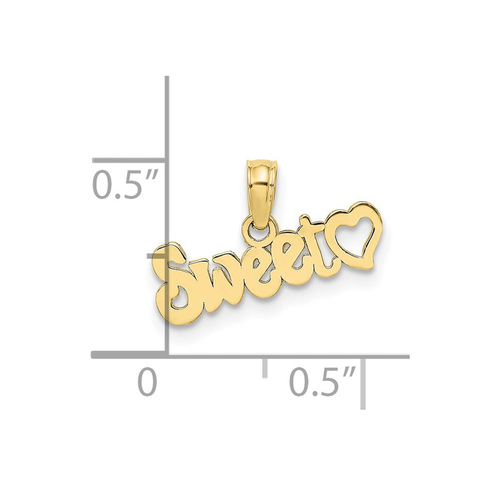 10K Yellow Gold Sweet Heart Charm