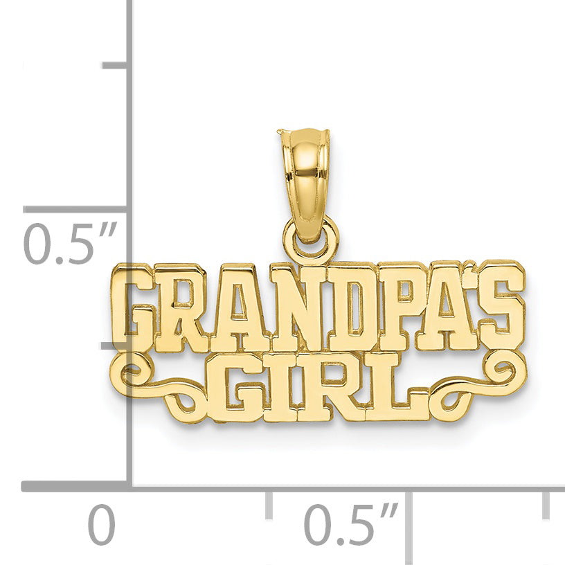10K Yellow Gold Grandpas Girl Charm