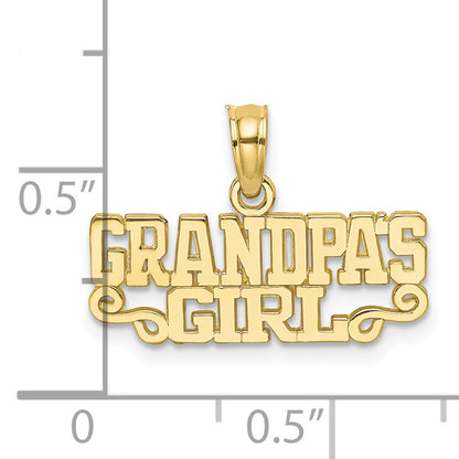 10K Yellow Gold Grandpas Girl Charm