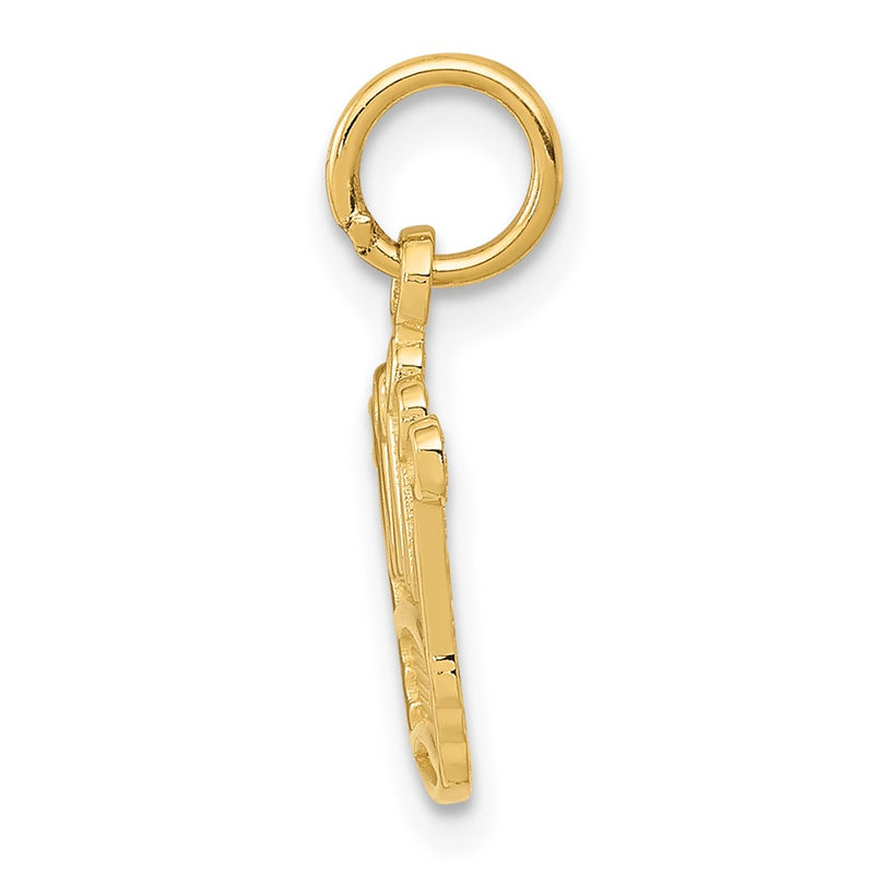 10K Yellow Gold Kings Crown Charm