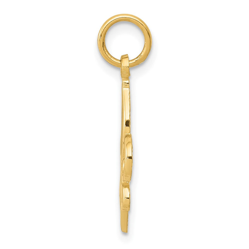 10K Yellow Gold Fleur De Lis Charm