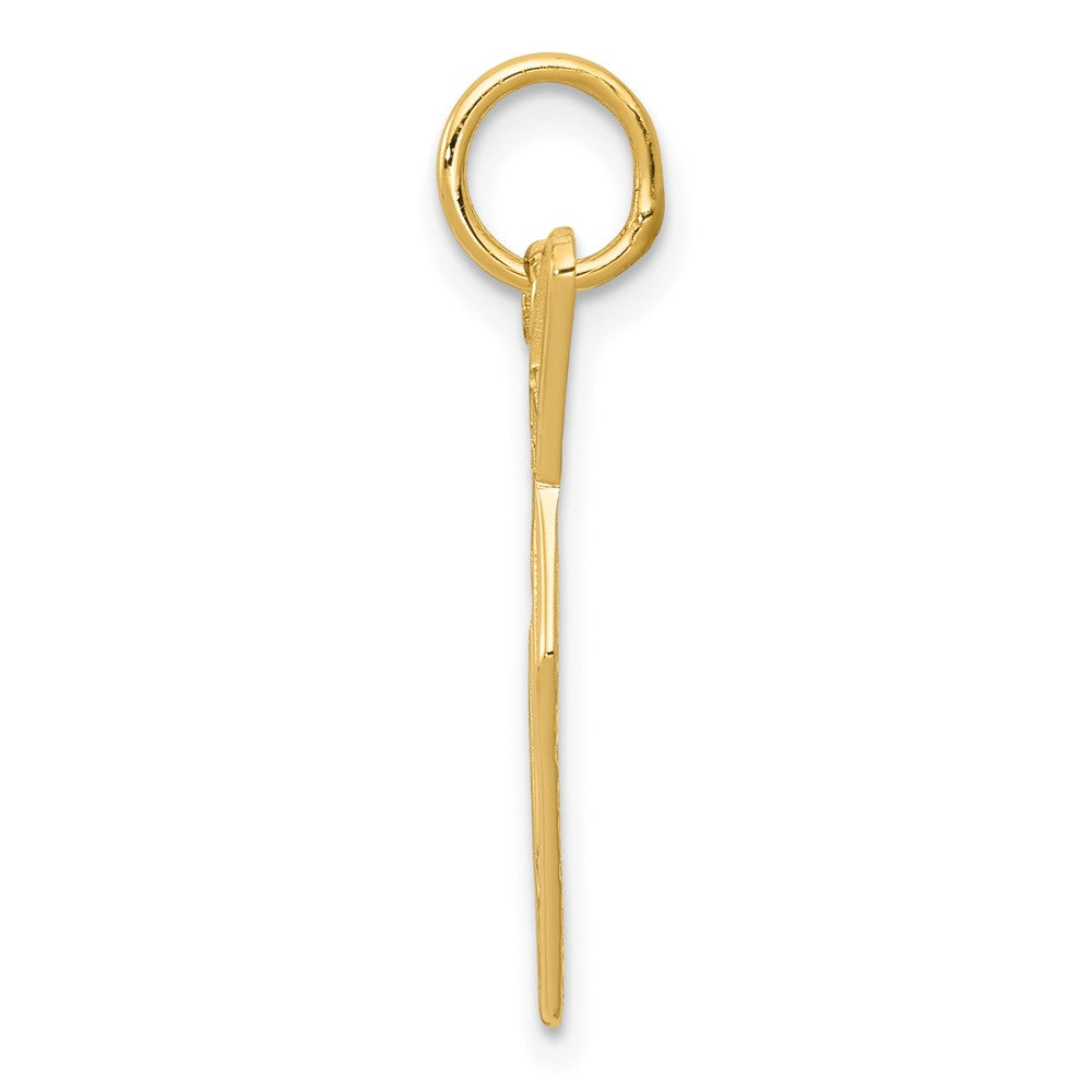 10K Yellow Gold Brick Trowel Charm