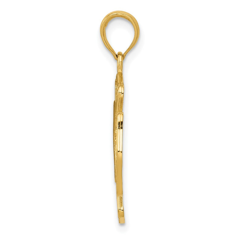 10K Yellow Gold St. Florian Protect Us/Fire Dept. Pendant
