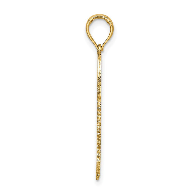 10K Yellow Gold Firefighter Fire Dept. Badge Charm