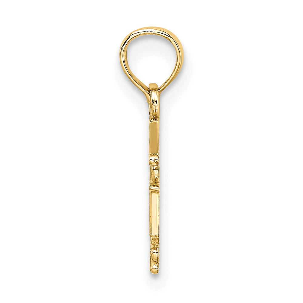 10K Yellow Gold 10K Rn Caduceus Pendant