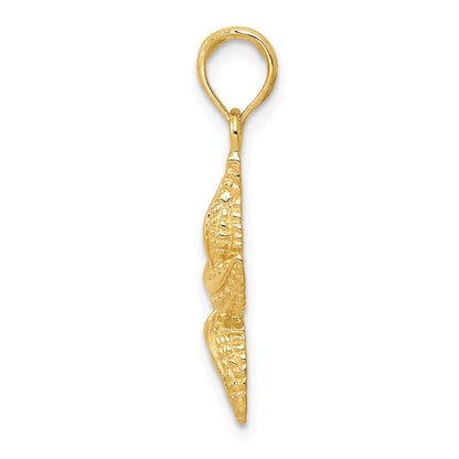 10K Yellow Gold 10K Starfish Pendant