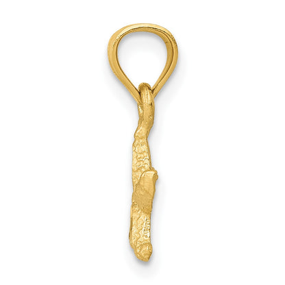10K Yellow Gold 10K Starfish Pendant