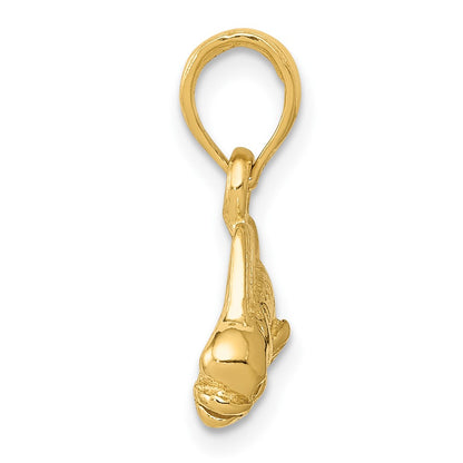 10K Yellow Gold Mahi Fish Pendant