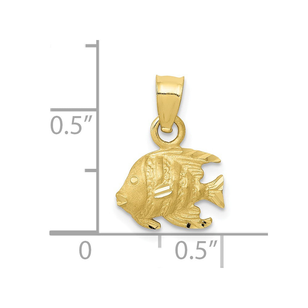 10K Yellow Gold 10K Fish Pendant