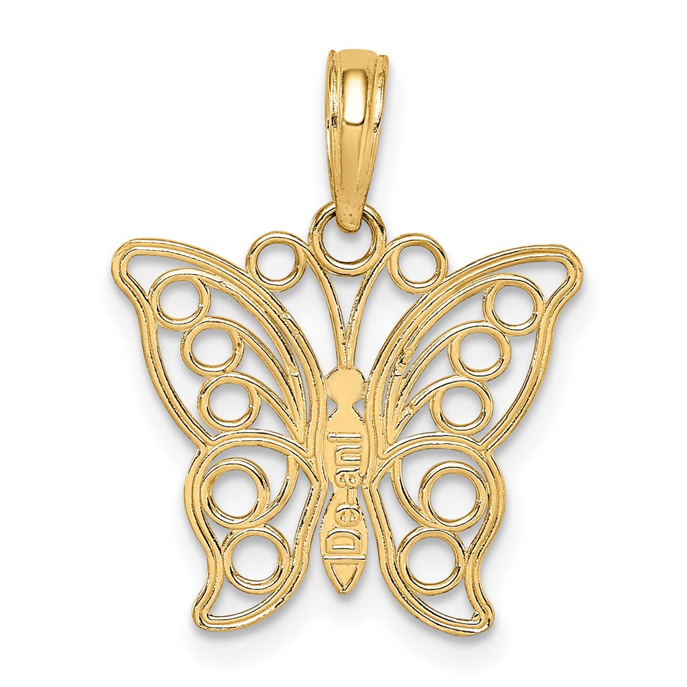 10K Yellow Gold Butterfly Charm