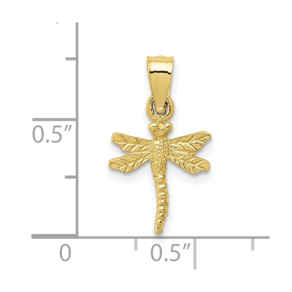 10K Yellow Gold 10K Dragonfly Pendant