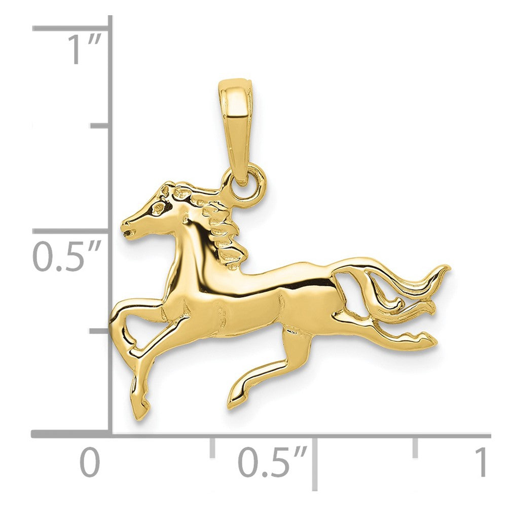 10K Yellow Gold 10K Horse Pendant