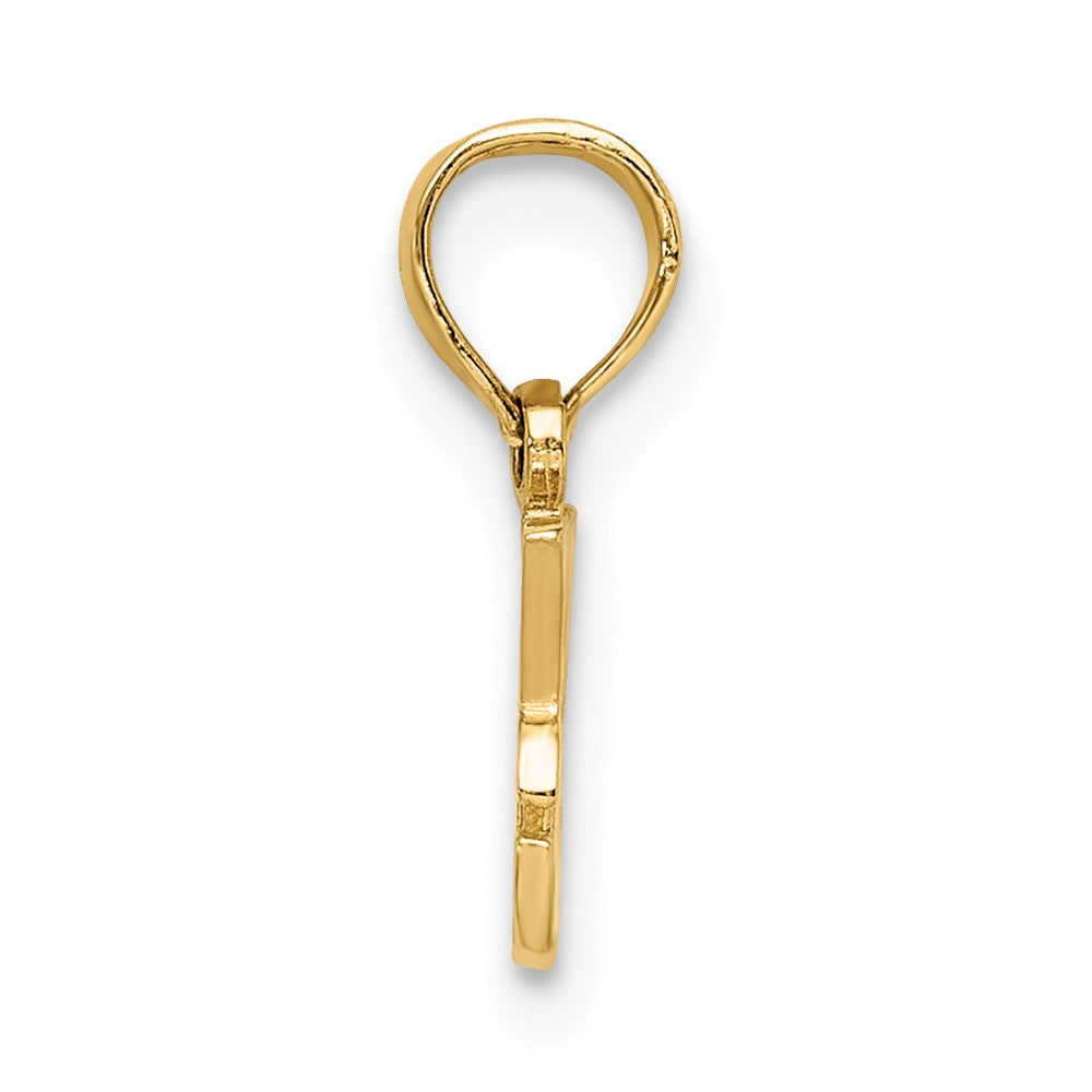 10K Yellow Gold I Heart My Dog Charm