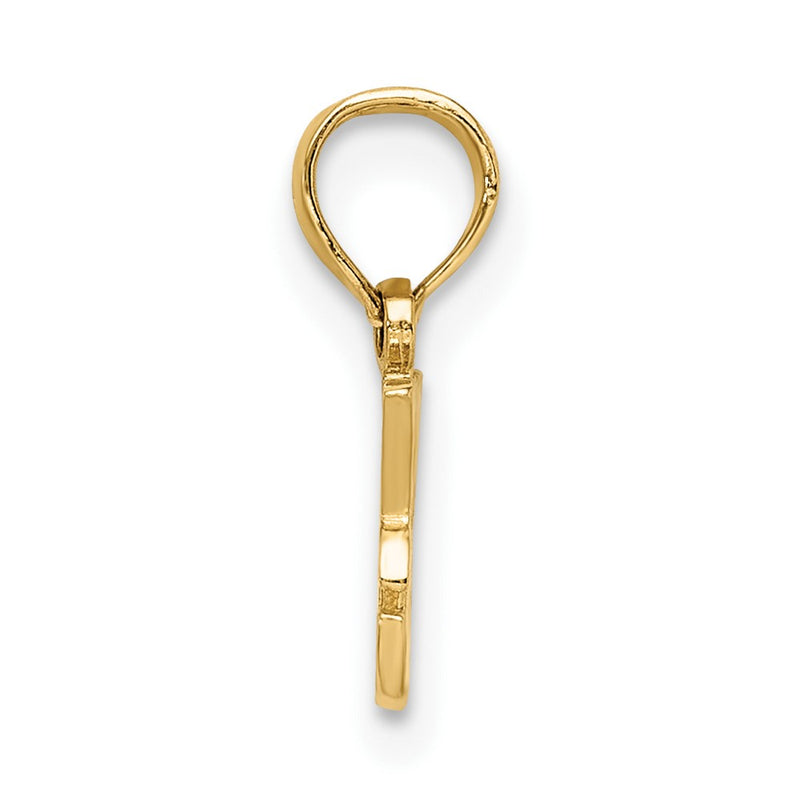 10K Yellow Gold I Heart My Dog Charm