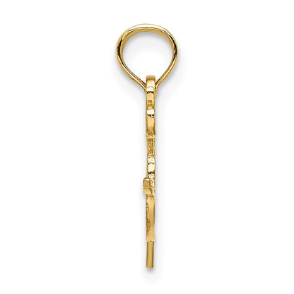 10K Yellow Gold Paint Pallet Charm