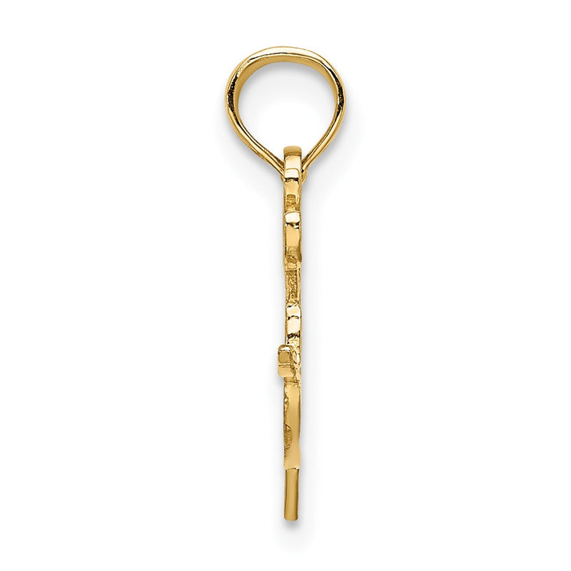 10K Yellow Gold Paint Pallet Charm