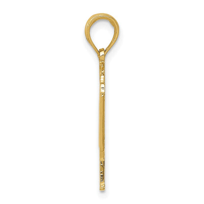 10K Yellow Gold Piano Pendant