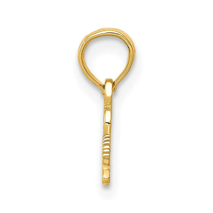 10K Yellow Gold Electric Guitar Pendant