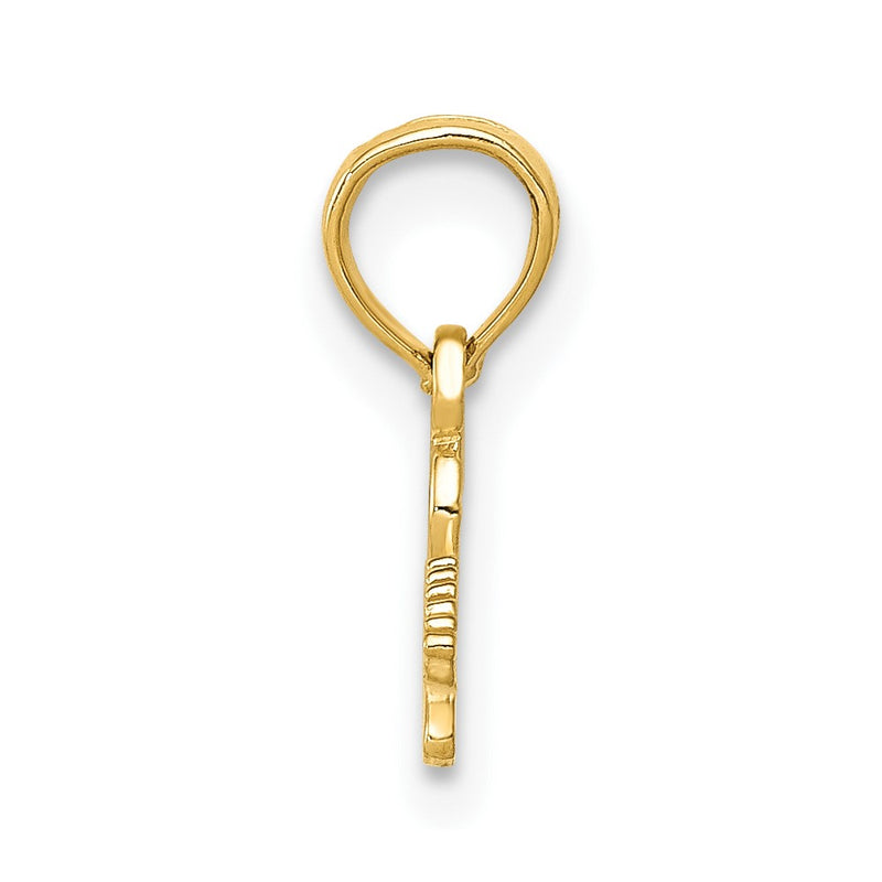 10K Yellow Gold Electric Guitar Pendant