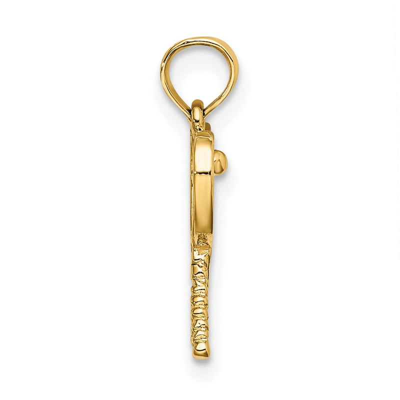 10K Yellow Gold 10K Tennis Racquets Pendant