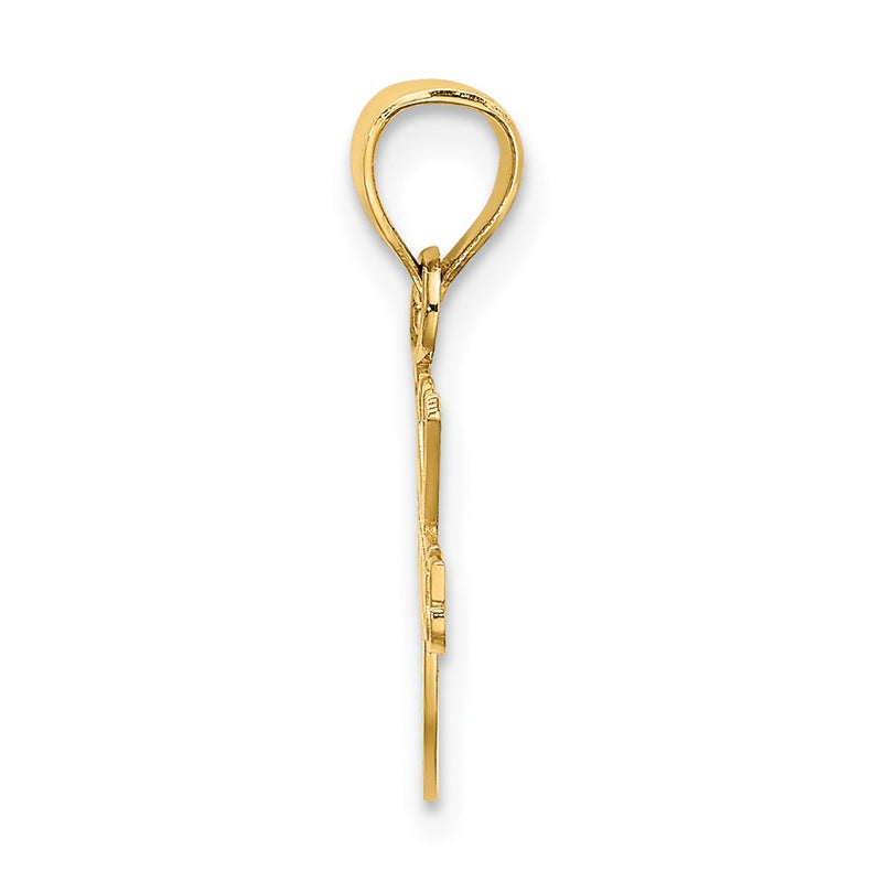 10K Yellow Gold 10K I Heart Tennis Charm