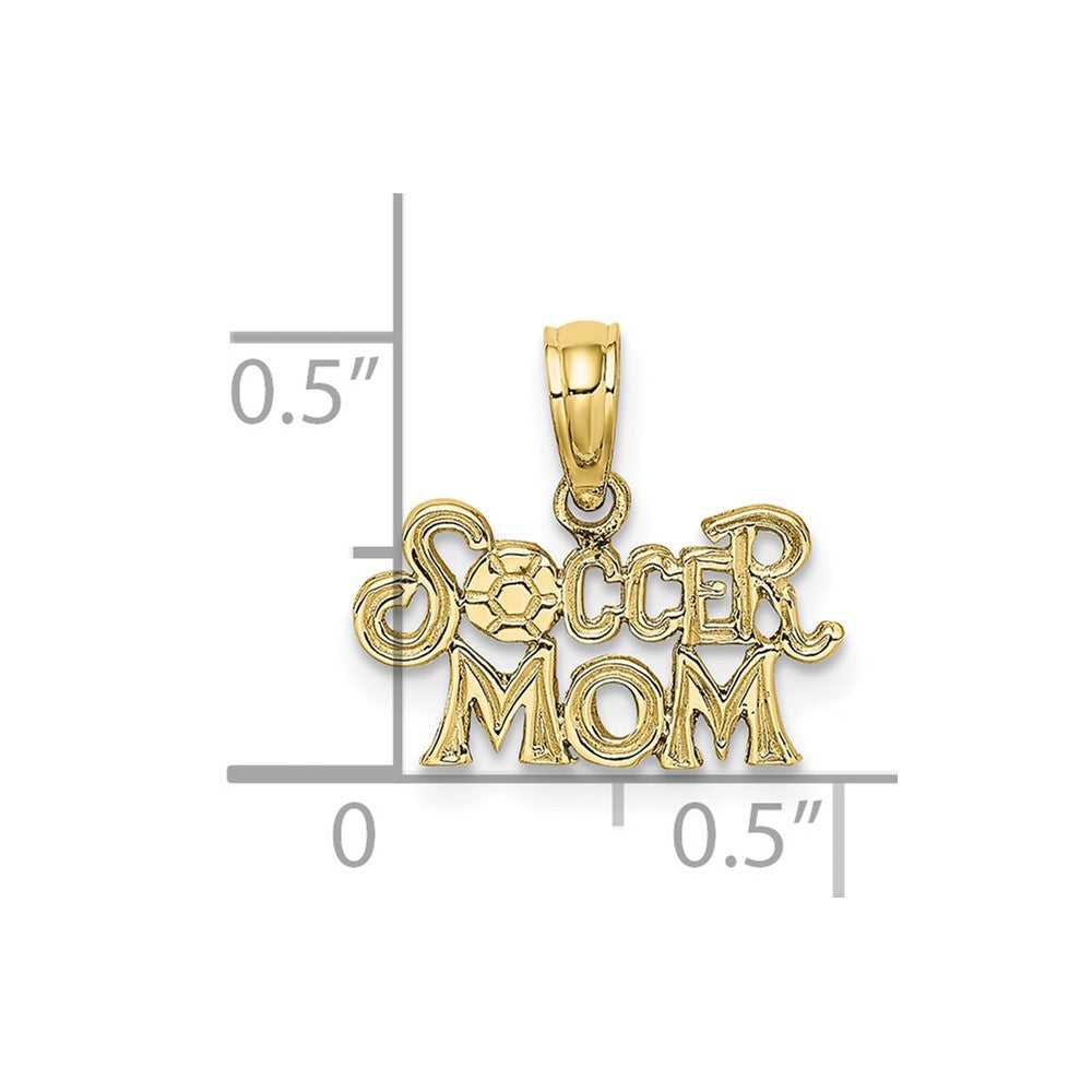 10K Yellow Gold 10K Soccer Mom Charm
