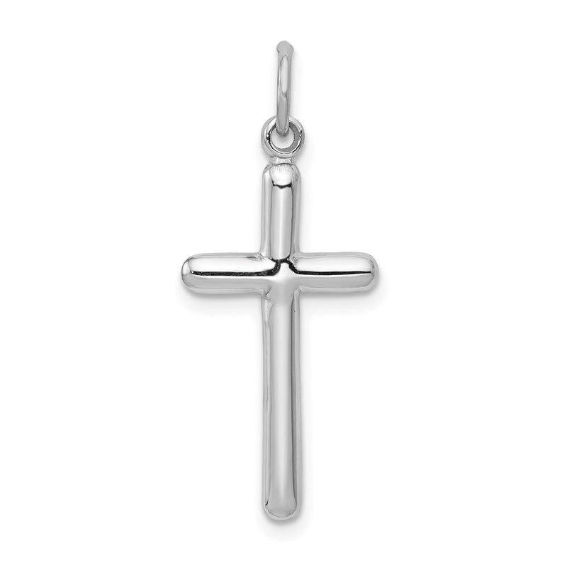 10K White Gold Cross Pendant