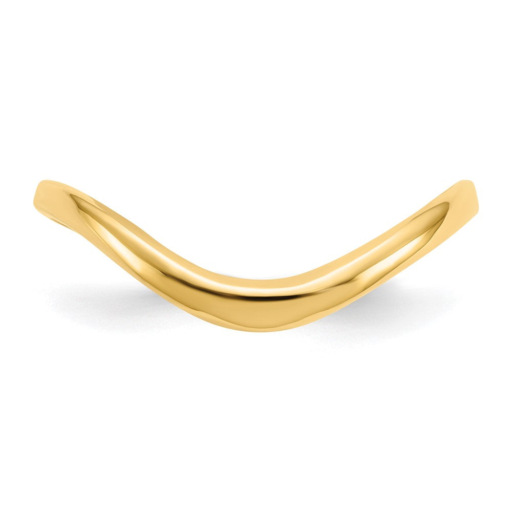 10K Yellow Gold 10K Wave Fashion Thumb Ring