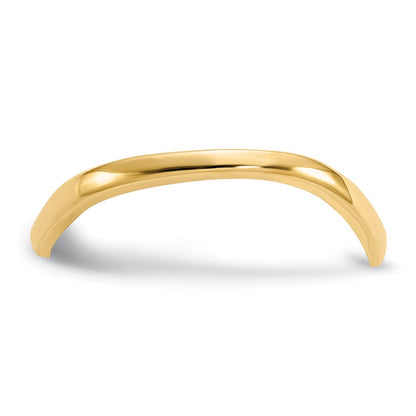 10K Yellow Gold 10K Wave Fashion Thumb Ring