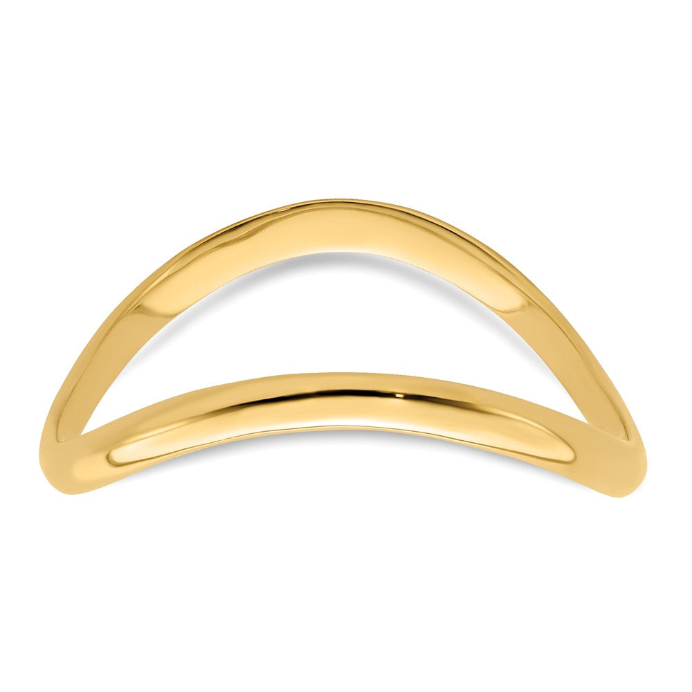 10K Yellow Gold 10K Wave Fashion Thumb Ring