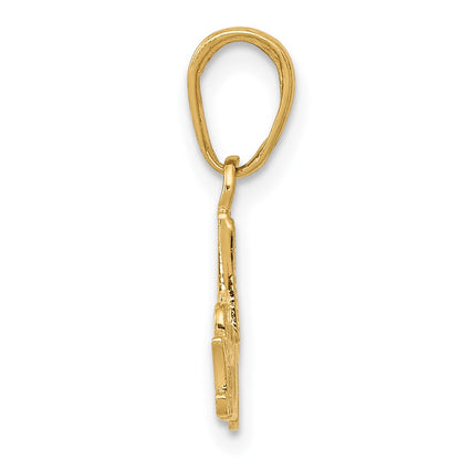 10K Yellow Gold 10K #1 Mom Charm