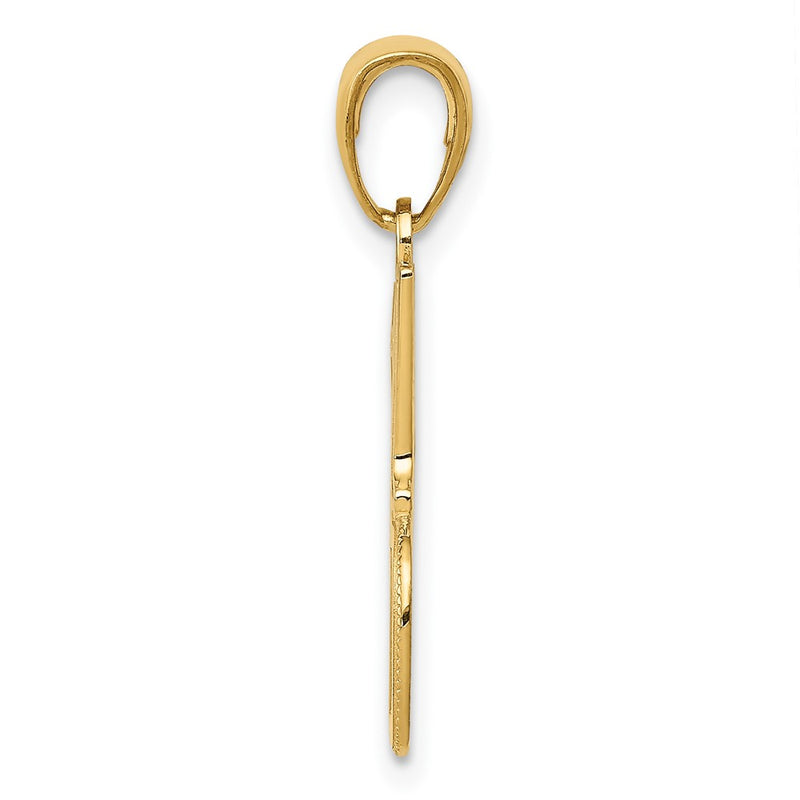 10K Yellow Gold 10K #1 Dad Charm