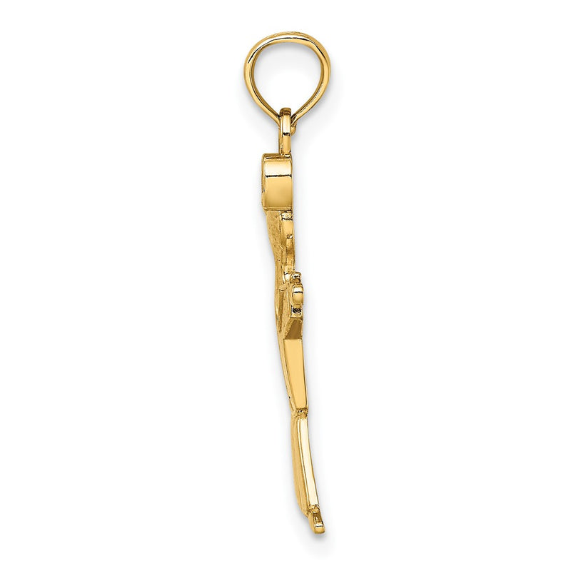 10K Yellow Gold Polished Full Body Boy Charm