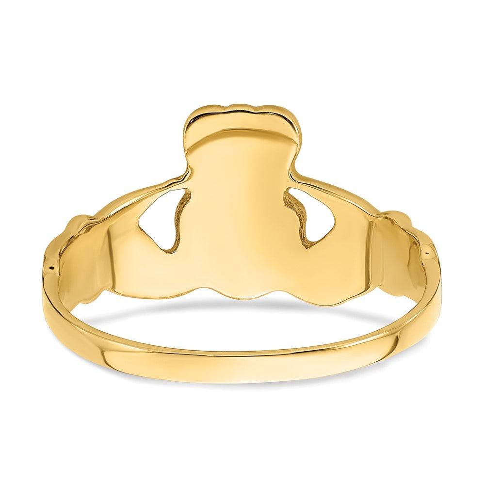 10K Yellow Gold Men'S Claddagh Ring
